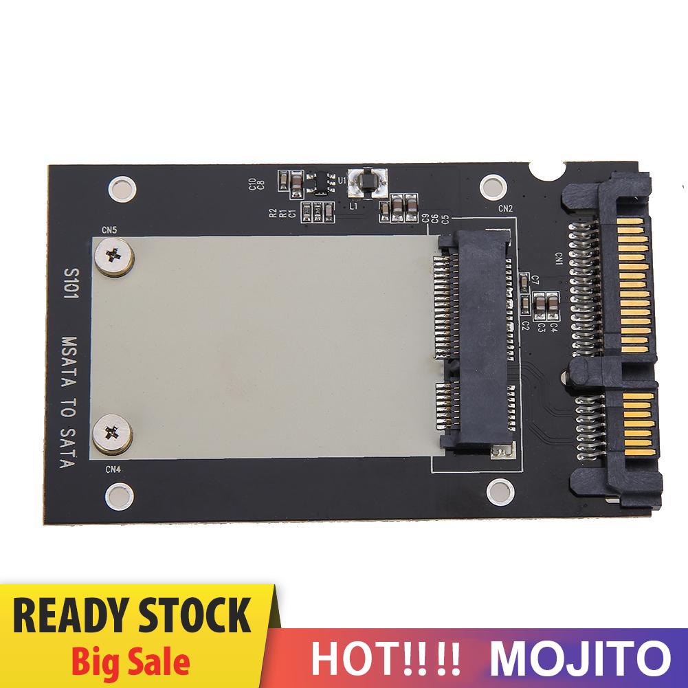 MOJITO mSATA SSD to 2.5in SATA Convertor Adapter Card Computer Transition Card