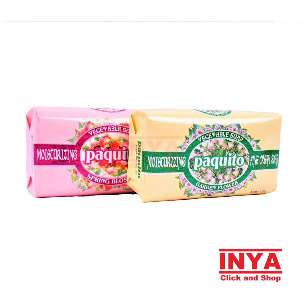 PAQUITO SPRING BLOSSOM PINK VEGETABLE SOAP 120gr - Sabun Batang