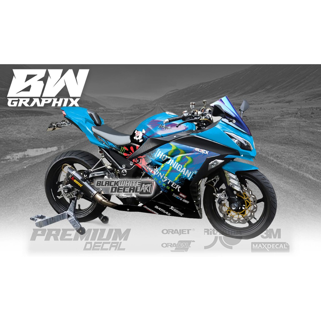Decal / Dekal ZX 250 Fi / Ninja 250 Fi HOONINGAN Stiker / sticker
