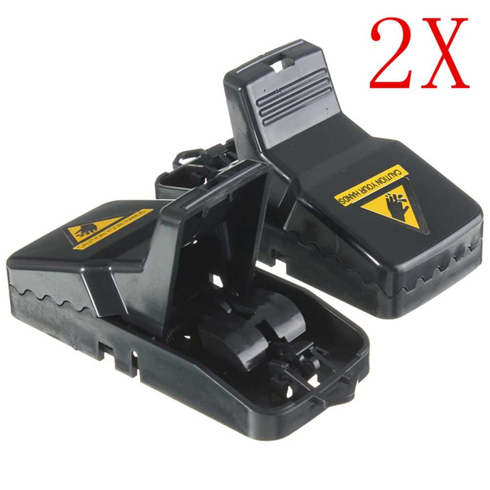 MENGXIANG Jebakan Perangkap Tikus Black Cat Mouse Trap 2 PCS - JB56