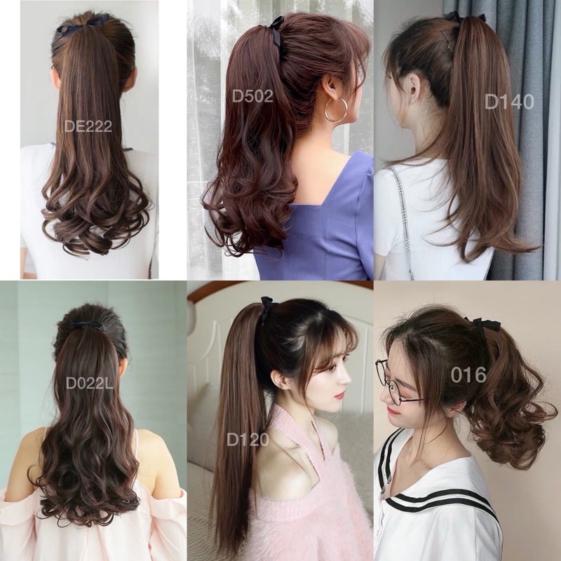 ponytail pita korea rambut palsu / rambut palsu ponytail / kunciran dengan rambut palsu de222 d022l d140 d502 d120 016