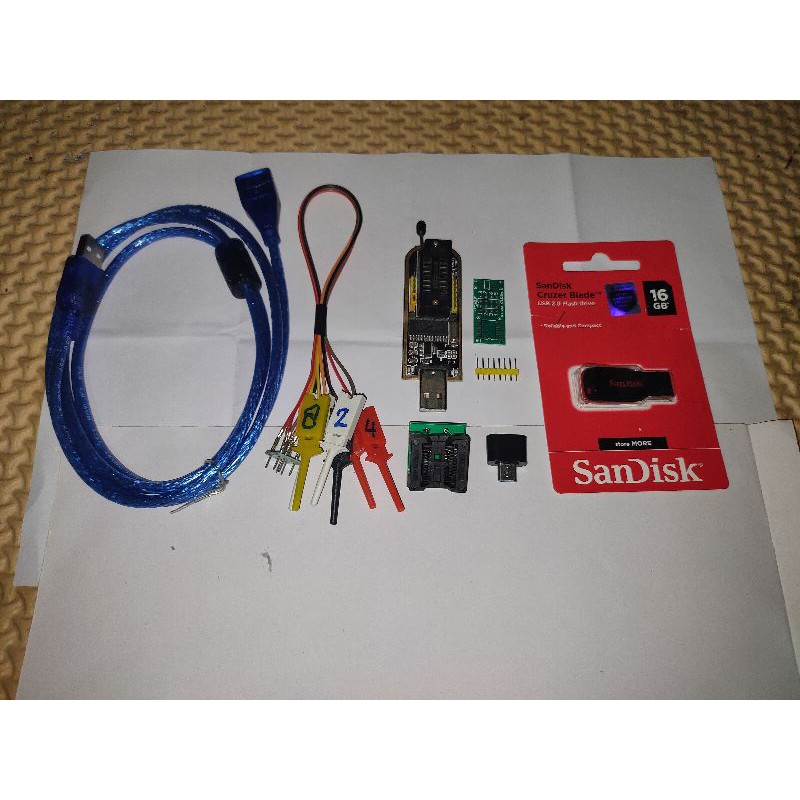 Alat flash CH341A Untuk IC Eeprom Reciver dan TV