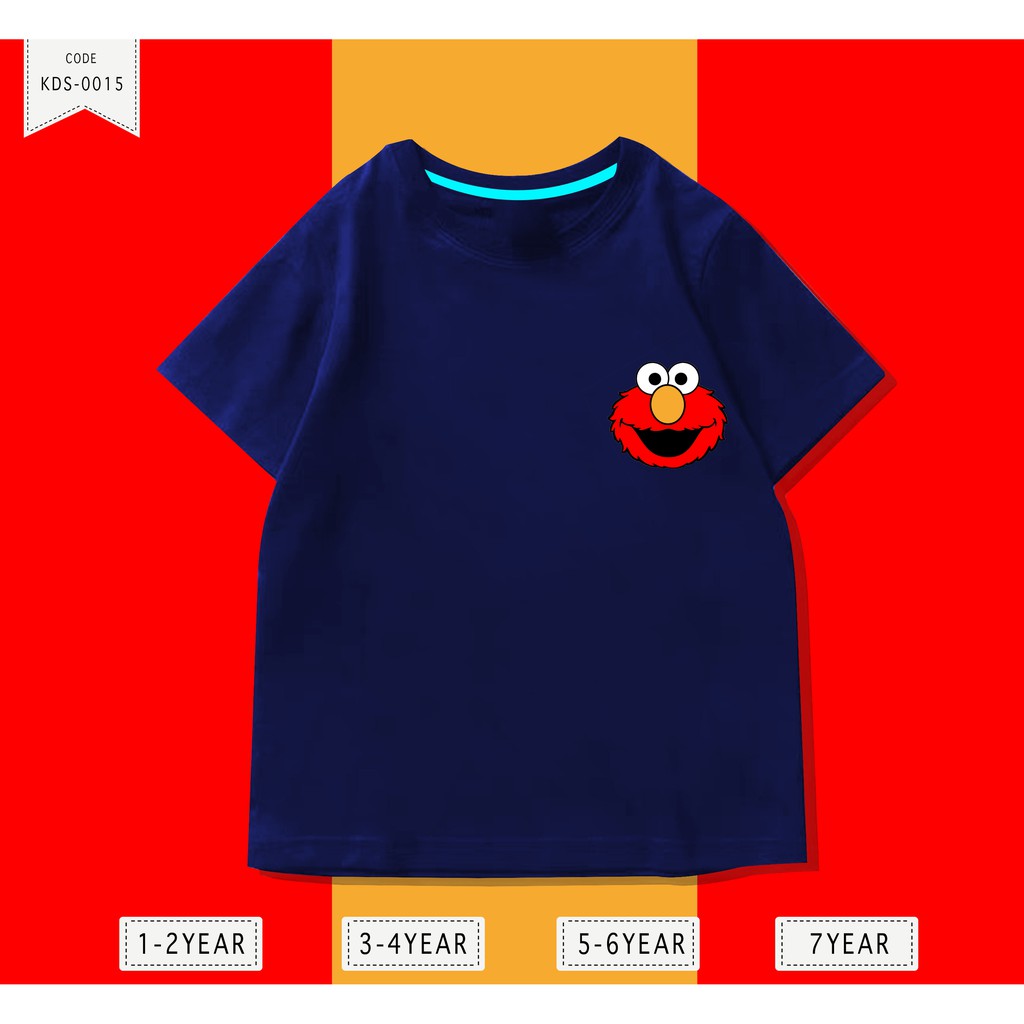 Baju Anak Elmo / Kaos Distro DTF Anak Laki Laki dan Perempuan / Unisex / Motif Kartun