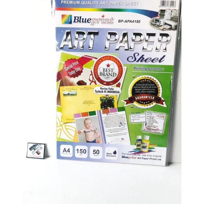 

Ready Stock] Kertas Art Paper Sheet Glossy A4 Isi 50 Ketebalan 150 Gsm Water Resis