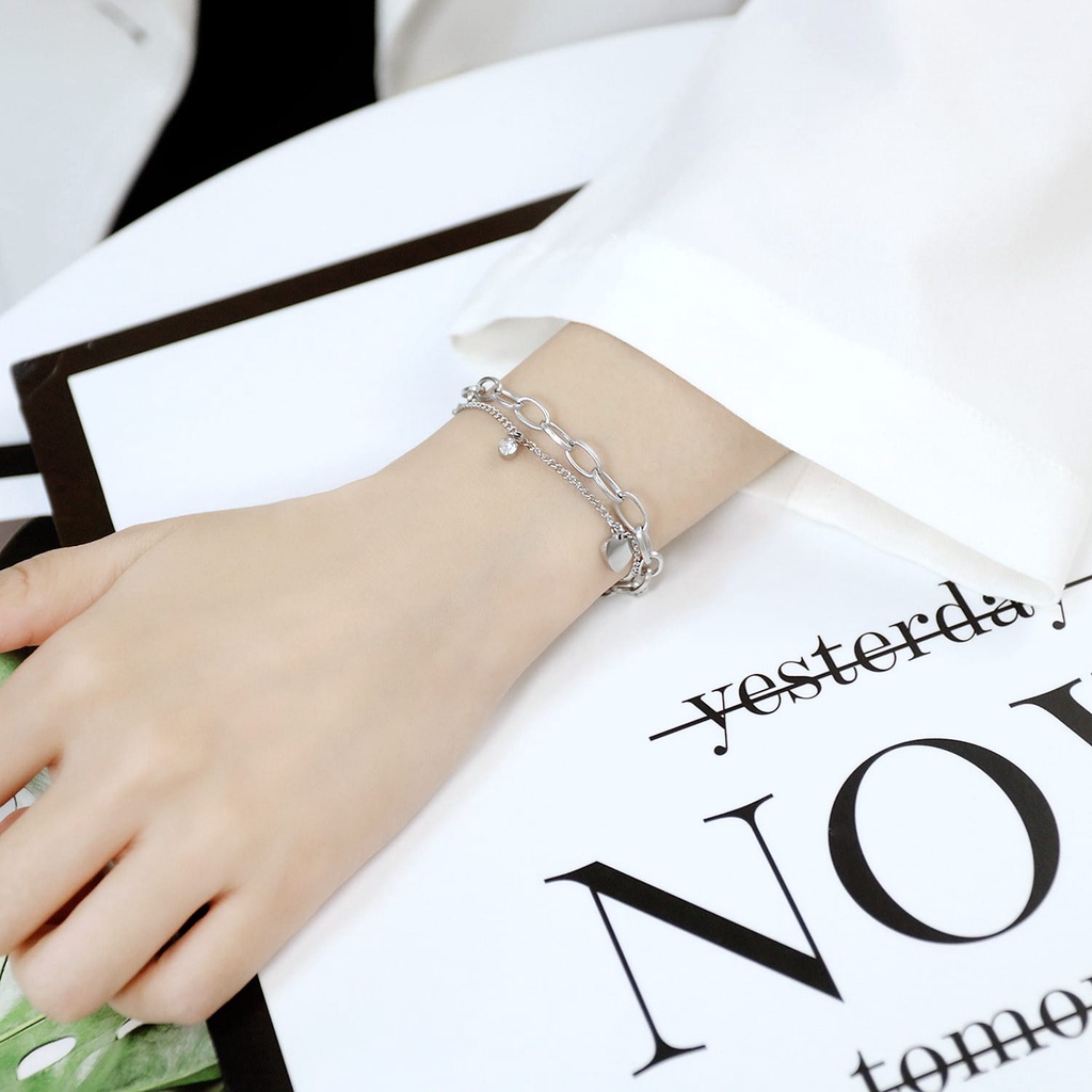 Gelang GL69 Stainless Steel / Titanium Premium Fashion Wanita Gelang Unik Lucu Keren Bagus Banget /Deluna/ BS
