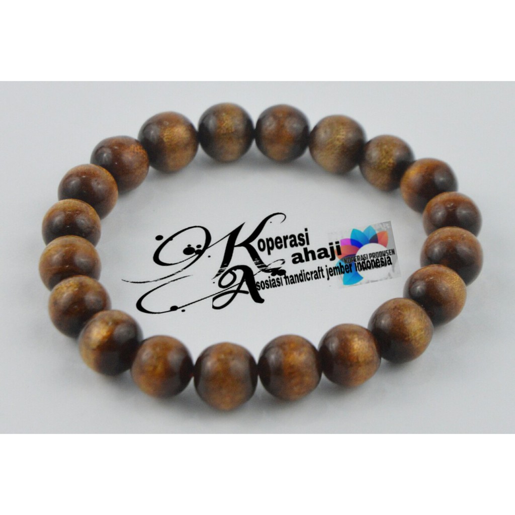 Gelang Tali Arus Serat Emas Modek Bulat