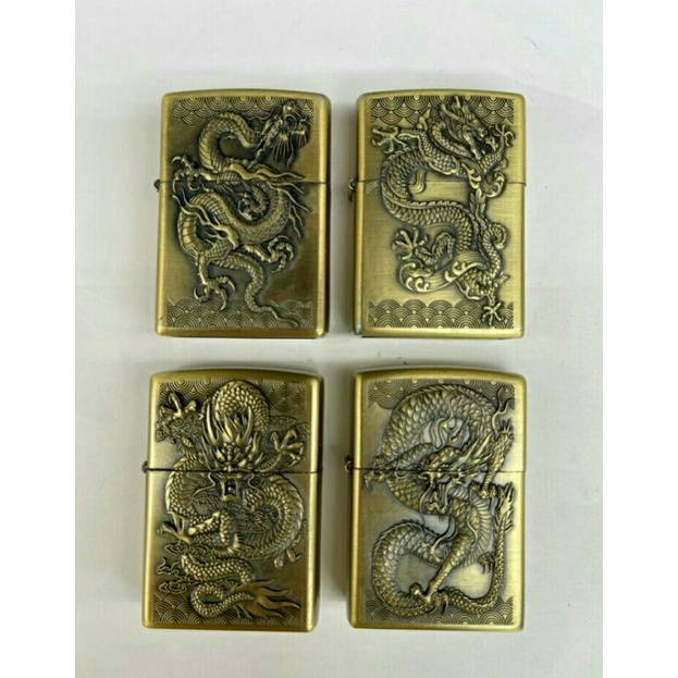 Korek Api Zippo Strap Gold Naga murah