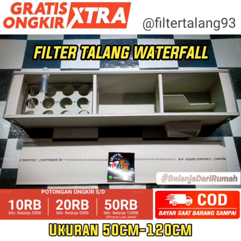 Filter Aquarium  Custom (waterfall + tutup )