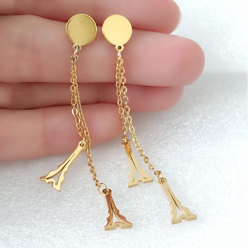 Anting Jurai Emas Paris Titanium Wanita 2