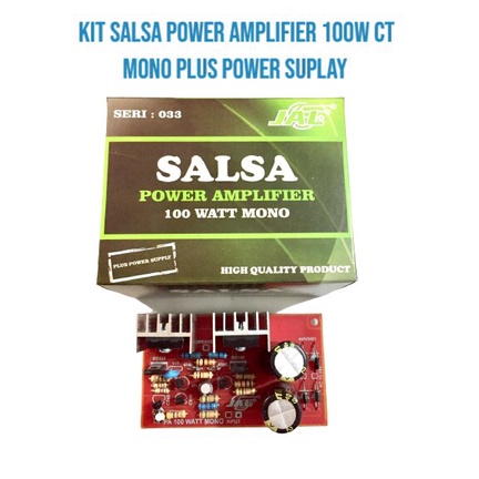 KIT SALSA POWER AMPLIFIER 100WATT CT MONO PLUS POWER SUPLAY