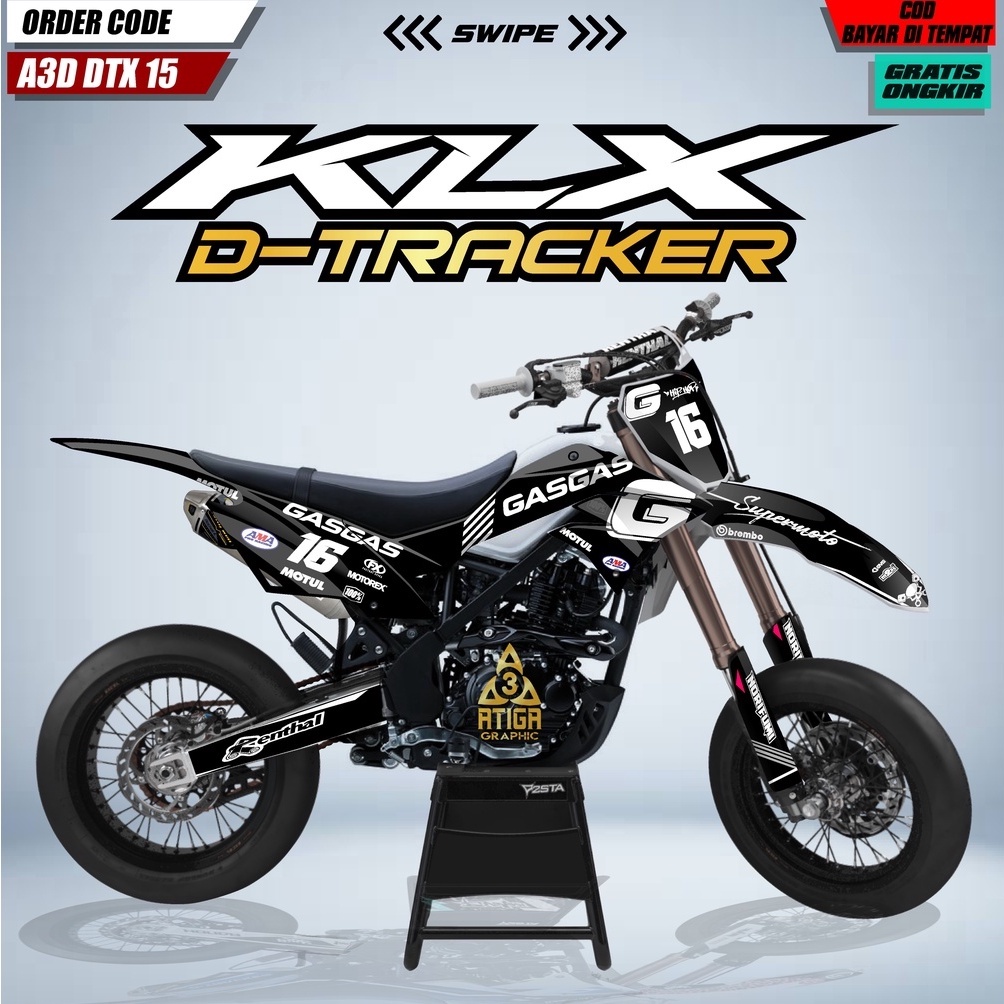DECAL DTRACKER 150 stiker dekal klx dtracker full body custom decal klx dtracker hologram decal pela