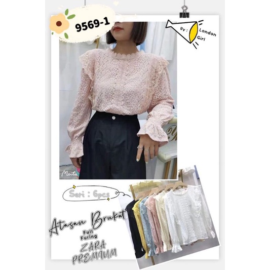 Atasan brukat import by London Girl 9569