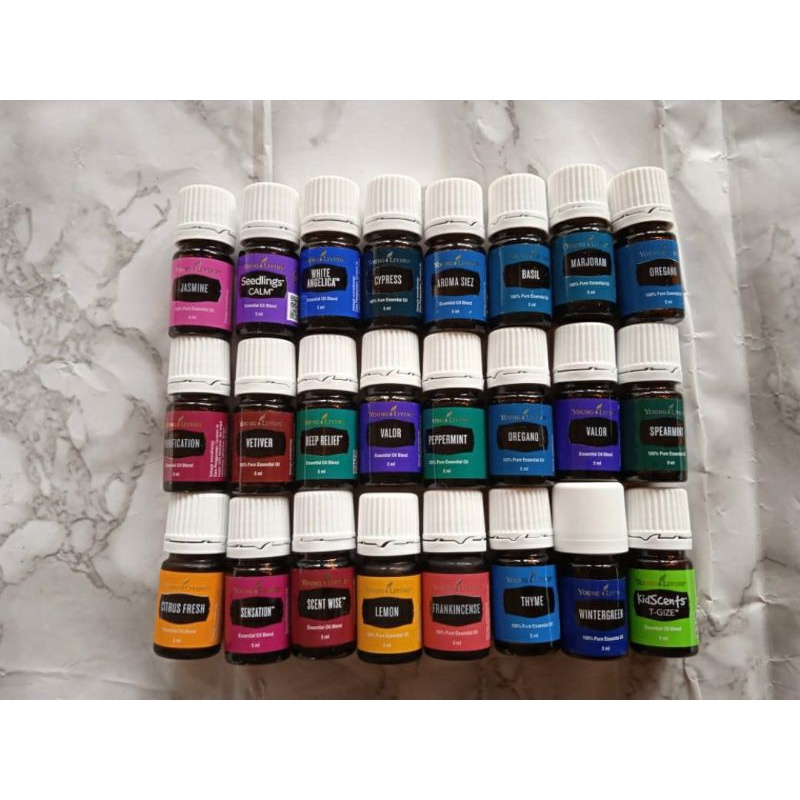 Yleo 5ml, peppermint oil, thieves oil, lemon oil, lavender oil yl, rc oil, eucalyptus radiata oil,  