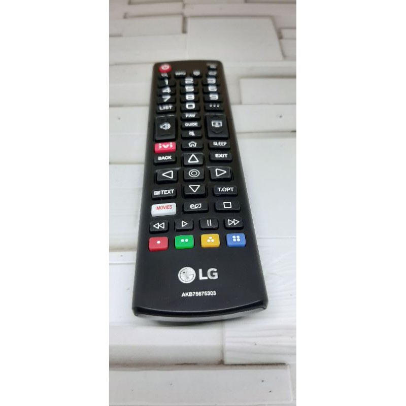 REMOTE REMOT SMART TV LG LED IVI MOVIES AKB75675303 ORIGINAL ASLI