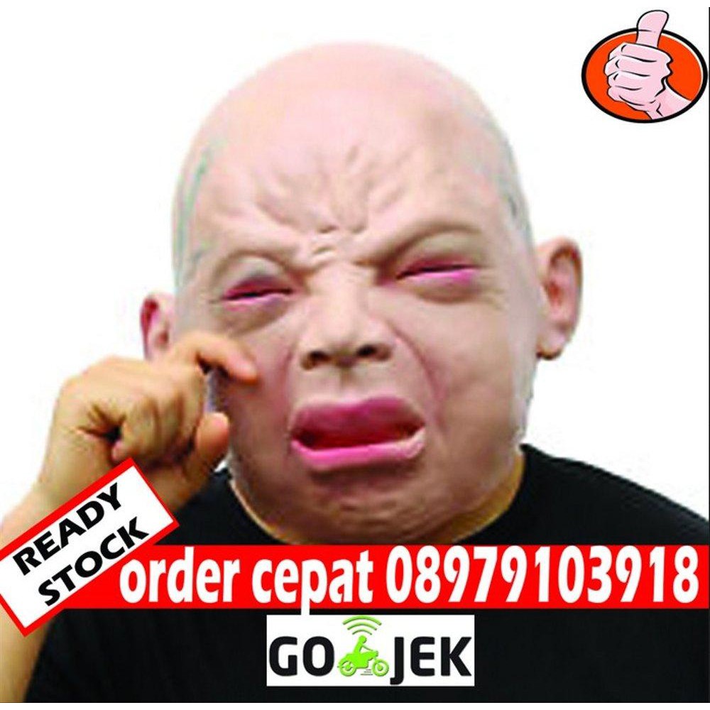 Promo Topeng Karet Topeng Silikon Topeng Bayi Nangis Topeng Bayi