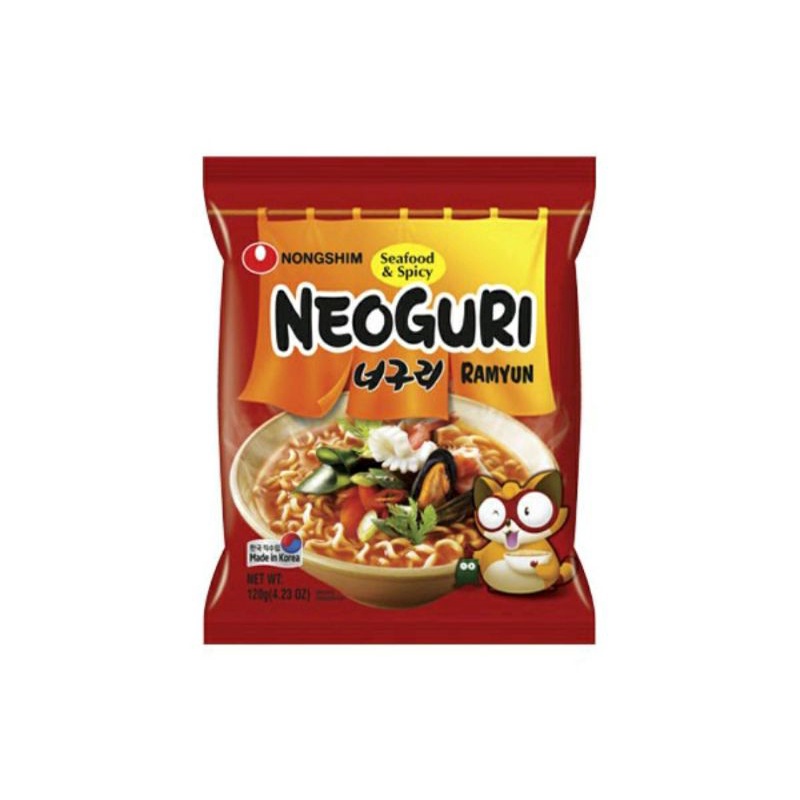 

Nongshim Neoguri Udon Noodle Soup Seafood&Spicy 120gr | Mie Korea Halal