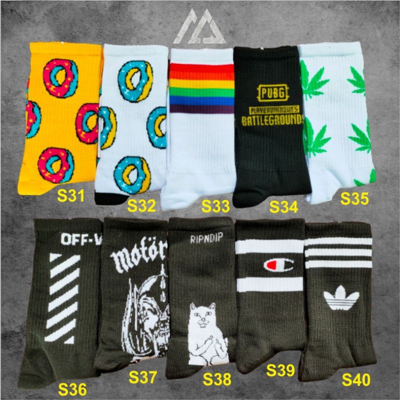 GROSIR KAOS KAKI OLDSCHOOL BEBAS PILIH MOTIF | KAOS KAKI SKATE | KAOS KAKI PRIA | MOHAKI SOCKS-3