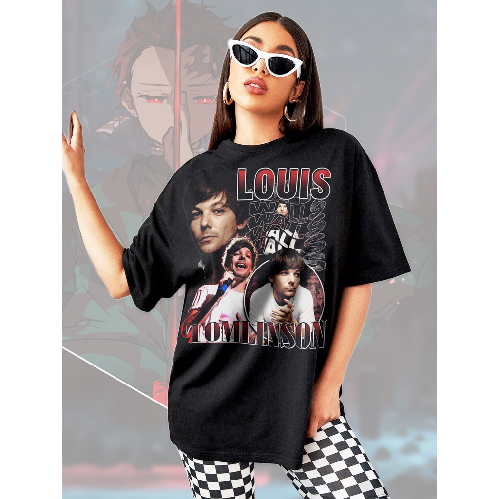 Louis Tomlinson 90s Vintage Shirt, Louis Tomlinson Merch, One Direction Tee, Bootleg Pop Rock, Louis