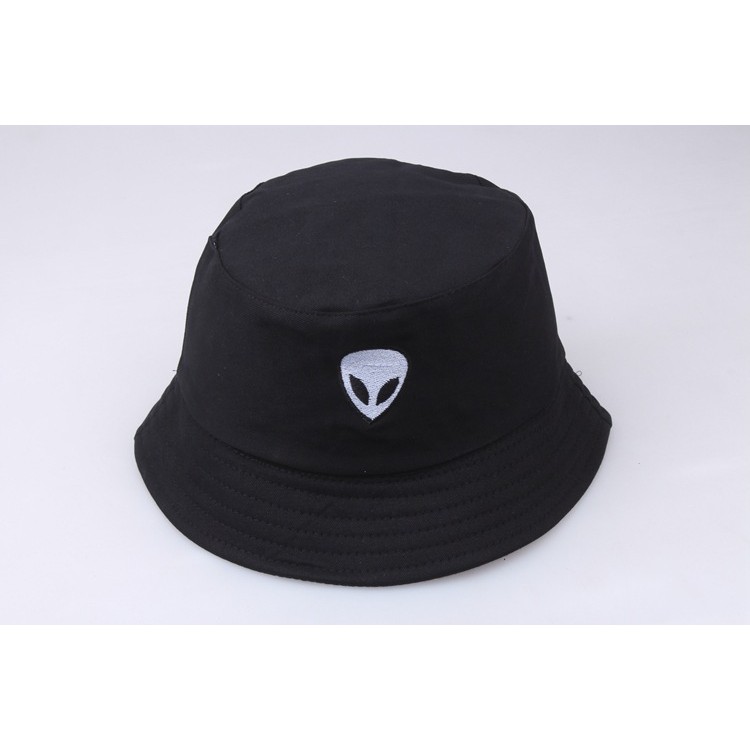 BHAL bucket hat import alien hitam black topi summer fisherman korea kpop idol