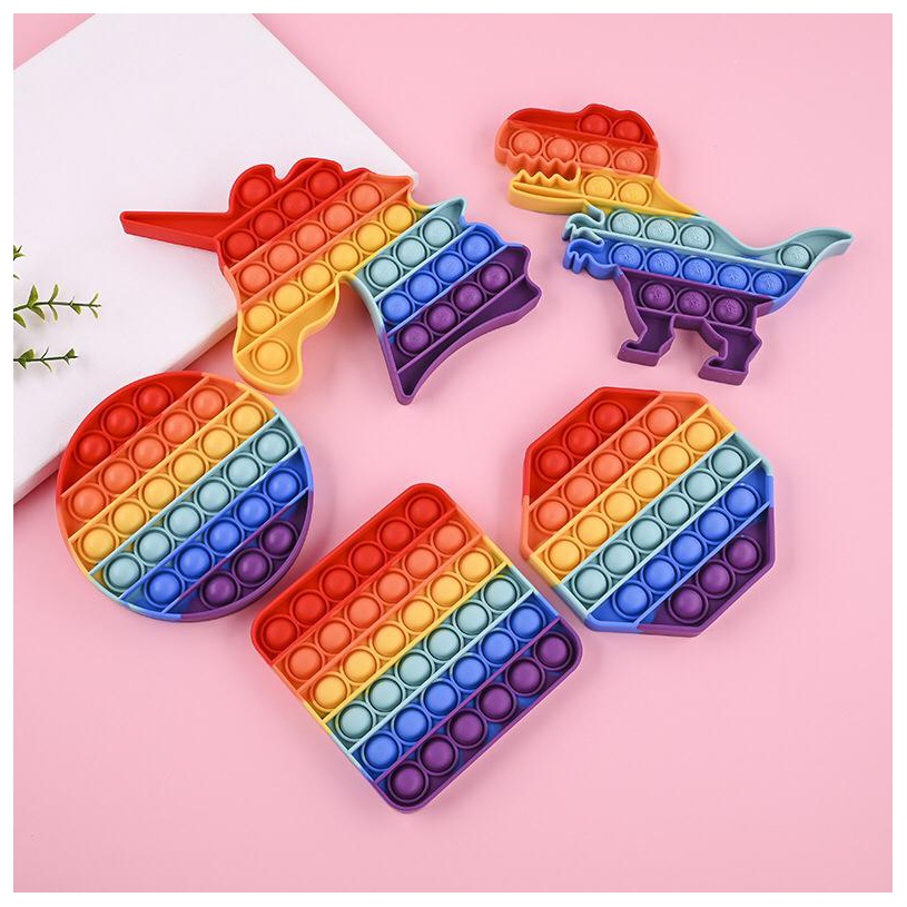 Edufuntoys - PUSH BUBBLE fidged/ pop it rainbow gobang/ pop it pelangi/ pop it among us/ bubble toys/ popit-5