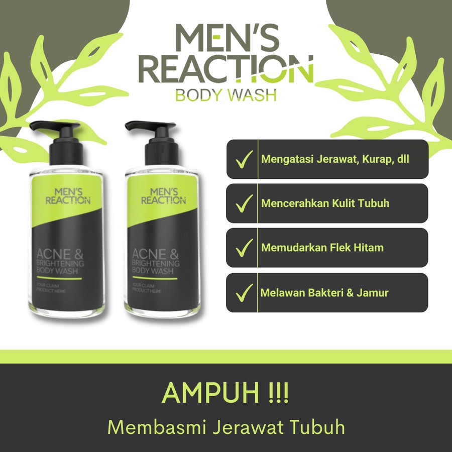 Body Wash Sabun Mandi Pria Acne Brightening Body Wash Mens Reaction