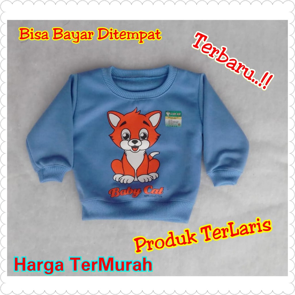 Jaket bayi sweater cat promo