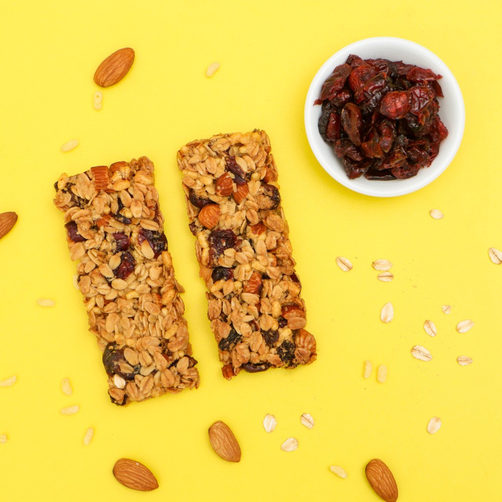 Mixed Berries Granola Bar (2 Bars) - Cranberry, Raisins, Almond, Chia Seed - LUCKYBITE