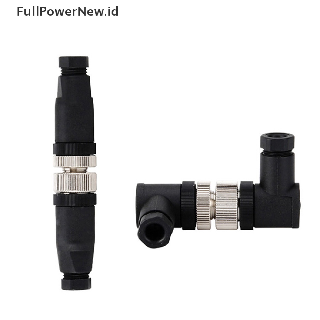 [Full] 1Pc M12 sensor connector 3/4/5 pin male/female straight/right angle plug .