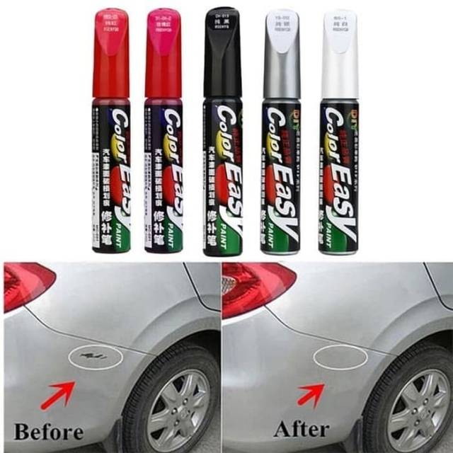 

Color Easy Cat Spidol Penghilang Baret Lecet Mobil Motor Car Paint Pen - Putih