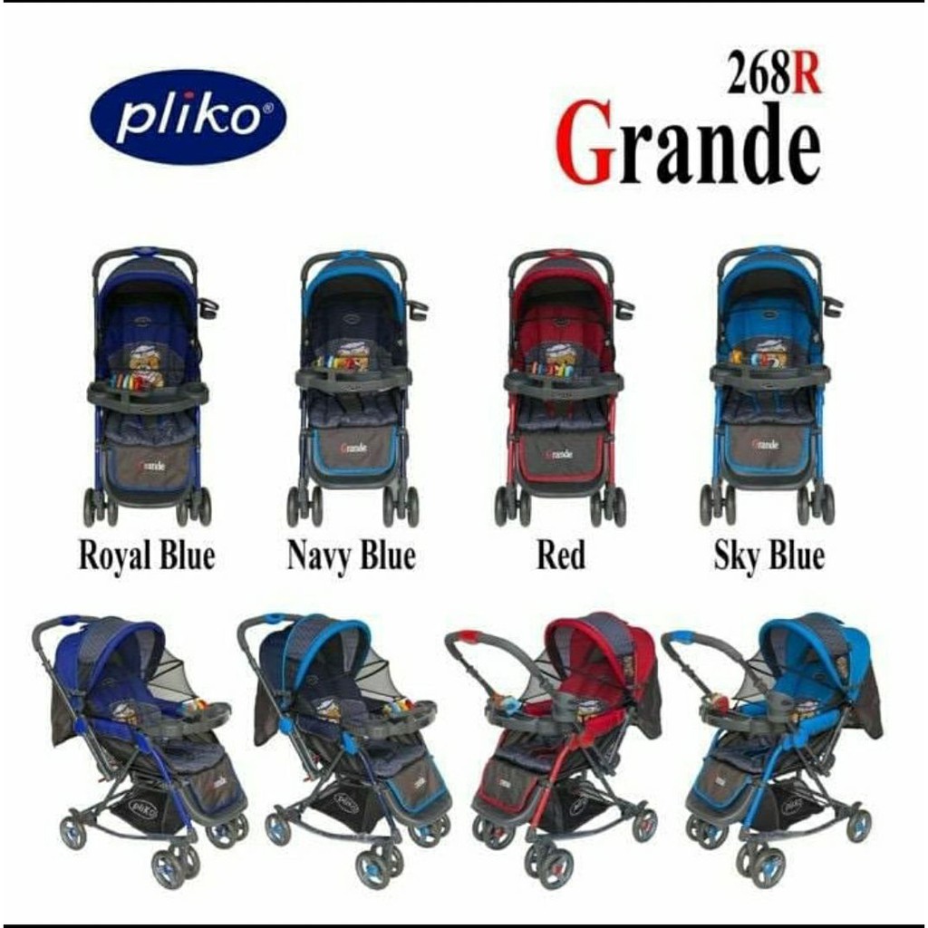 Stroller Pliko 268R Grande 4in1