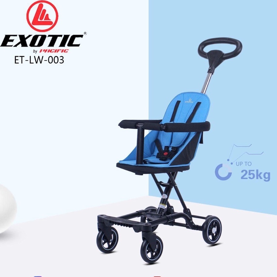 Stroler Anak Bayi Balita lw03 lw3 Kursi Dorong Micro Stroller Trike Exotic ET LW003 Roda 4 Garansi SNI-1