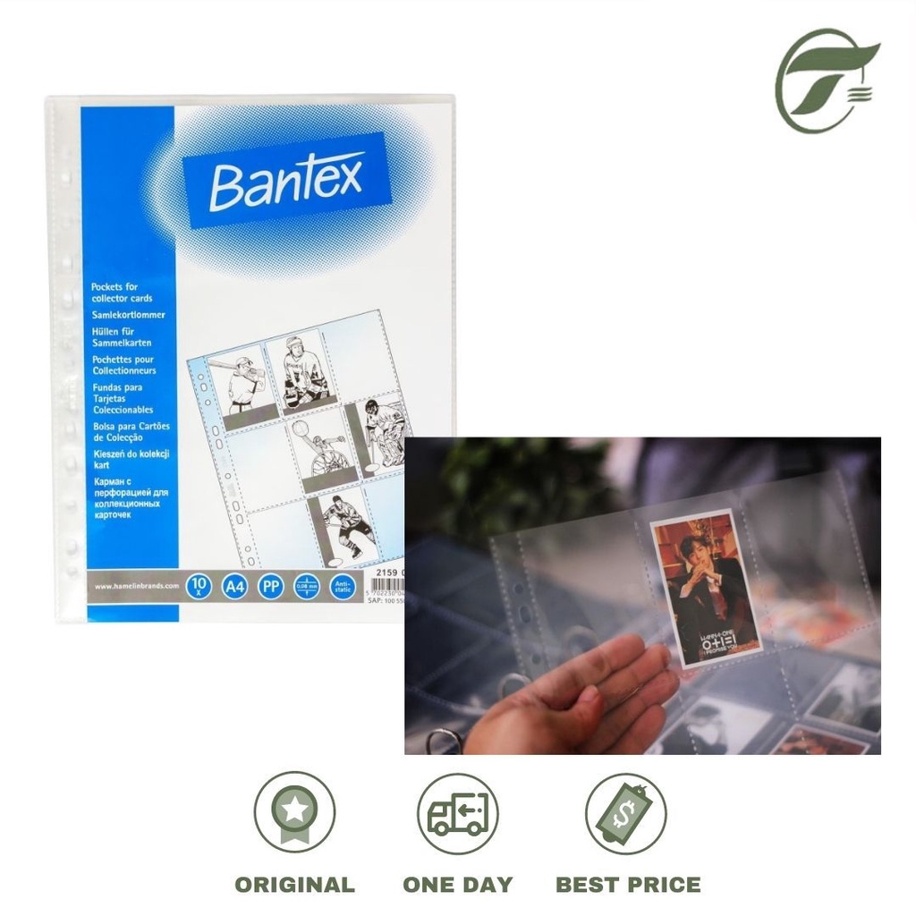 

POCKET FILE COLLECTOR CARD A4 2159 08 CLEAR 10PCS/PACK BANTEX