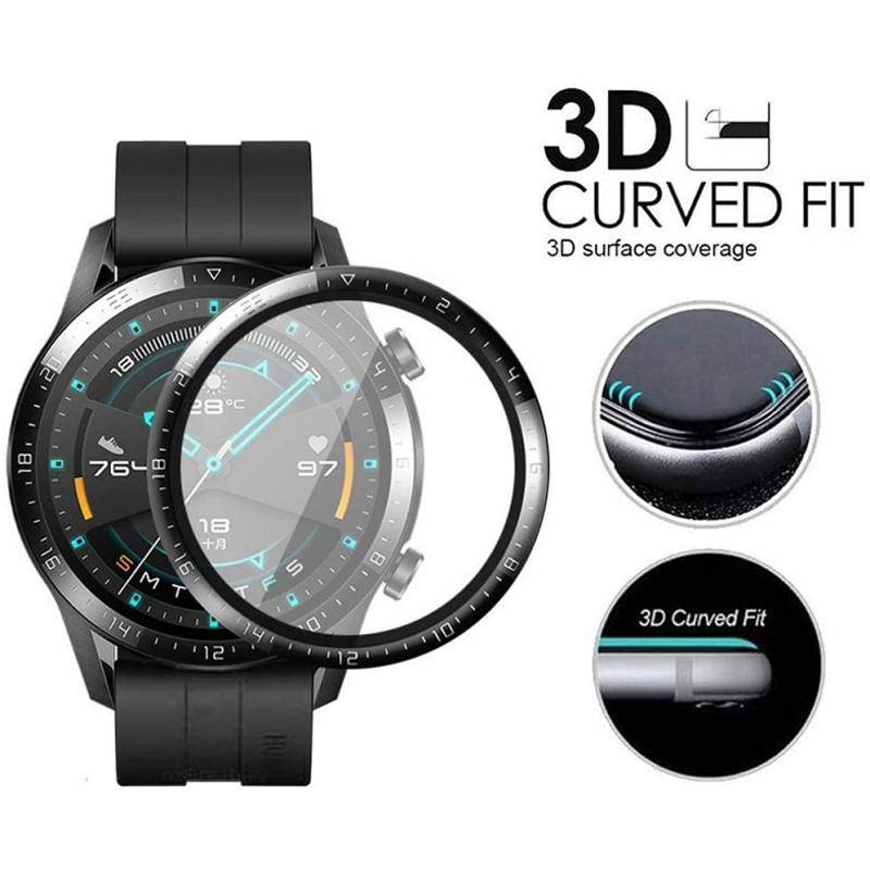 3pcs Film Pelindung Layar Full Edge Lengkung Untuk Huawei watch 3 pro GT2 GT3 42mm 46mm GT2e GT runner Honor Magic2 GS3