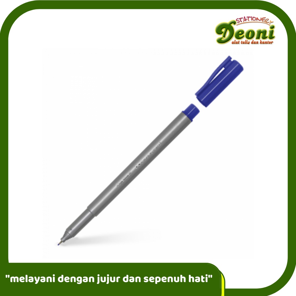 

FABER-CASTELL Fineliner Blue Spidol Pen