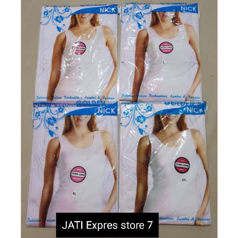 SINGLET WANITA DEWASA AT-48 GOLDEN NICK.kaos dalam wanita dewasa AT-48*