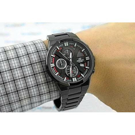 GROSIR Jam Tangan Pria Chrinogrsph Casio Edifice EFR-543BK-1A4 Original