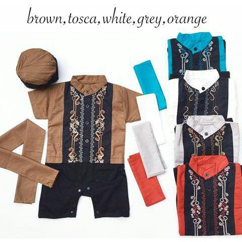 Baju Koko Bayi PECI - Jumpsuit Koko Bayi 1-12 Bulan