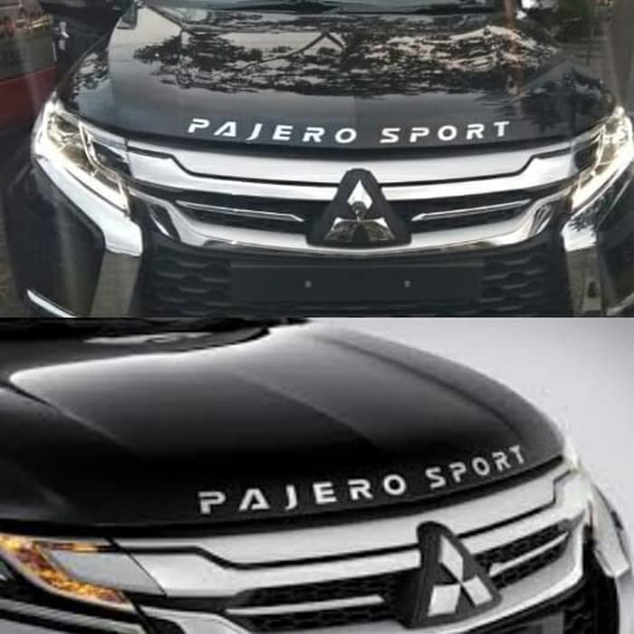 Emblem Kap Mesin P A J E R O  S P O R T Hood Moulding / Emblem Pajero Sport