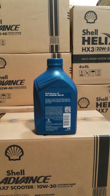 OLI MESIN MOTOR MATIC SHELL ADVANCE AX7 SCOOTER 10W-30 800 ML