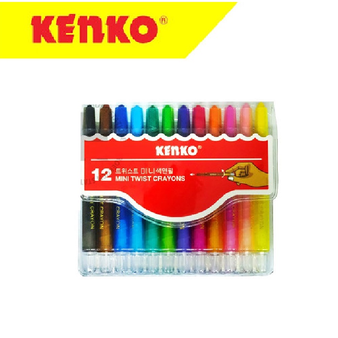 KRAYON PUTAR - CRAYONS KENKO 12W MINI TWIST