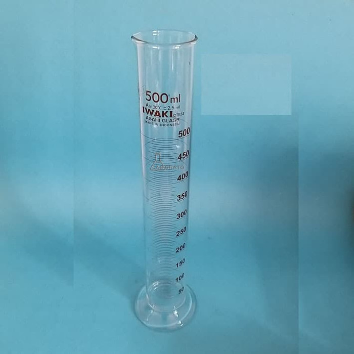 GELAS UKUR 500ML IWAKI PYREX MEASURING CYLINDER 500 ML Lab YS-100