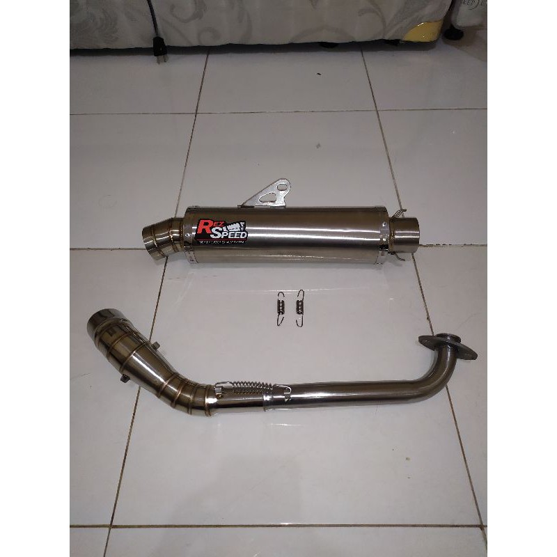 Knalpot Fullsystem REZ SPEED Matic Aerox Nmax Vario Inlet 50