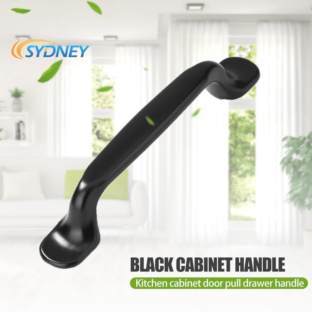 In Stock Zinc Alloy Black Cabinet Handles Kitchen Cupboard Furniture Drawer Hardware Shopee Indonesia