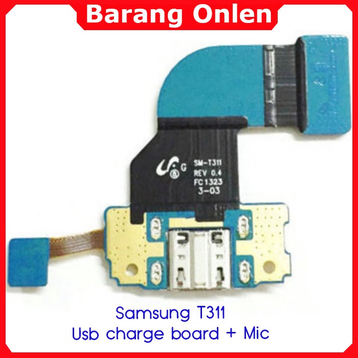 Samsung Galaxy Tab 3 8.0 SM-T311 usb connector mic konektor cas pcb plugin flexible