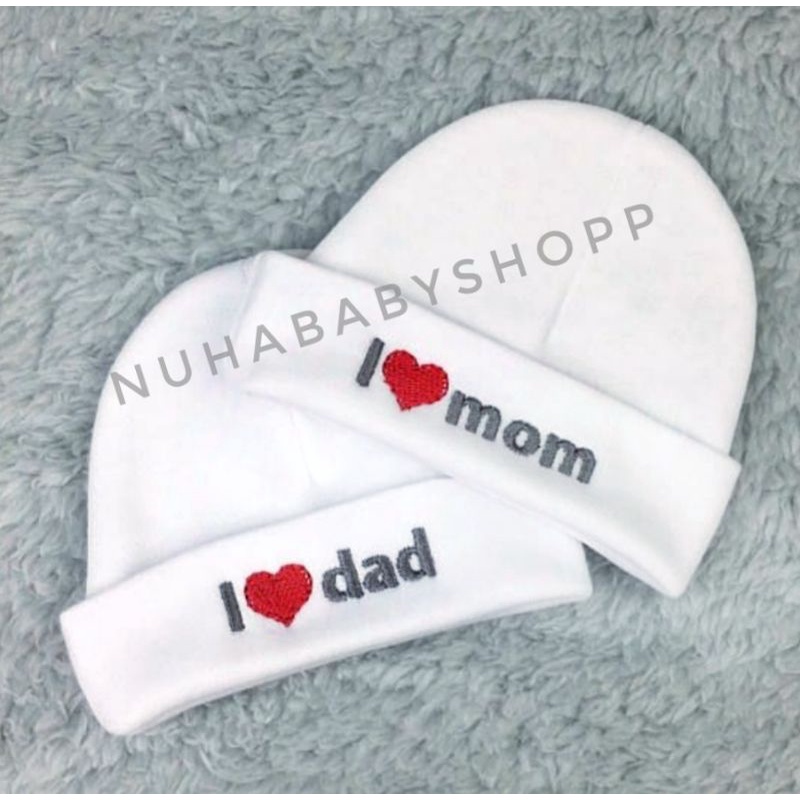 topi bayi baru lahir bordir . kado lahiran bayi baru lahir