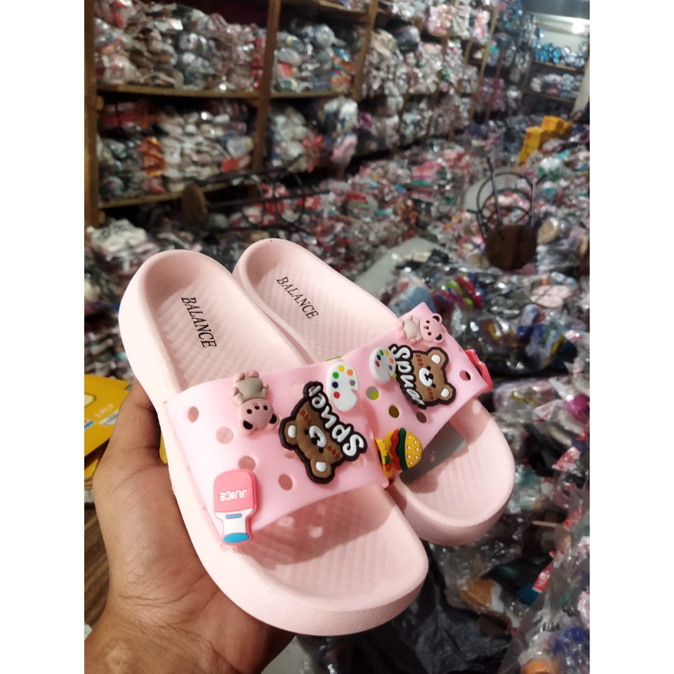 sandal selop fuji anak kecil tanggung import balance kekinian 2207-1S (24-35)