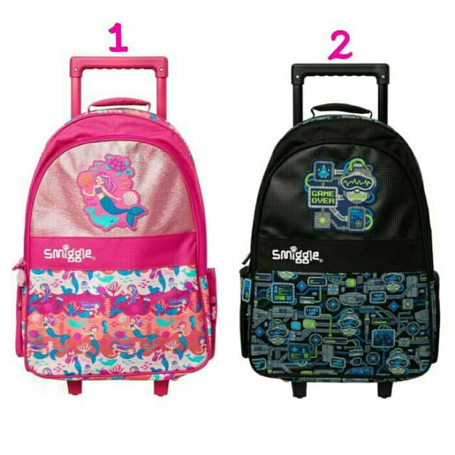 SMIGGLE WIZZ LIGHT UP TROLLEY BACKPACK - TAS TROLLEY SMIGGLE