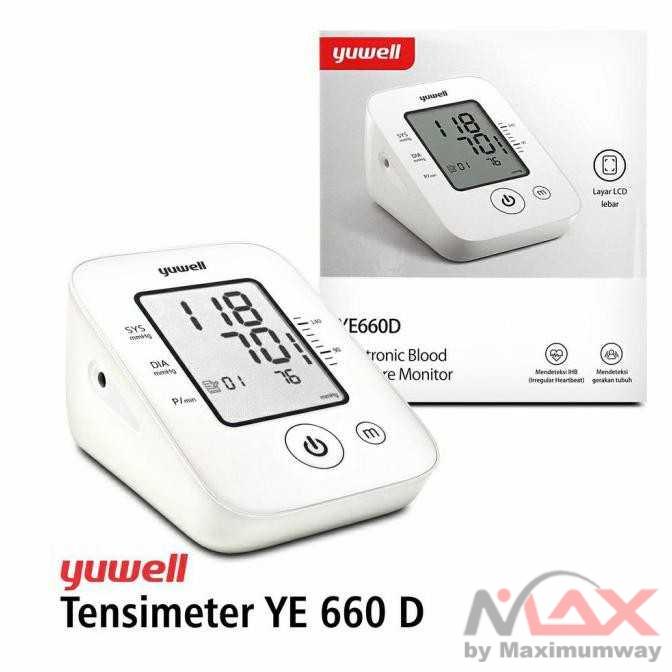 [100% ORIGINAL] TENSIMETER DIGITAL YUWELL TENSI METER LENGAN ATAS ALAT PENGUKUR TEKANAN DARAH YUWELL 660 D Yuwell Pengukur Tekanan Darah Tensi Blood Pressure Monitor - YE660D Tensimeter Digital Alat Cek Pengukur Tekanan Tensi Darah Otomatis Blood Pressure