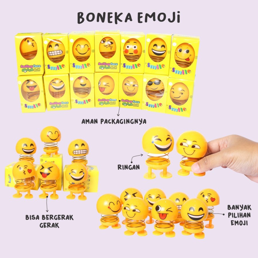 MOMBABY1 Mainan Anak Per Emoji / Boneka Per Emoji