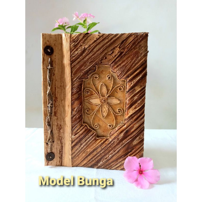 

Album Foto/ Buku Tulis/ Address Book Bahan Dari kayu dan Daun